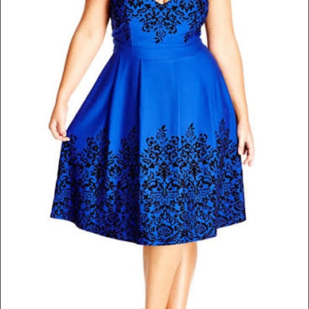 Blue, made well dress